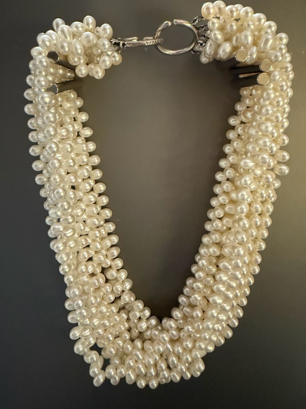 NEW Tiffany's Piloma Picasso Fresh Water Pearls Multi-Strand Choker